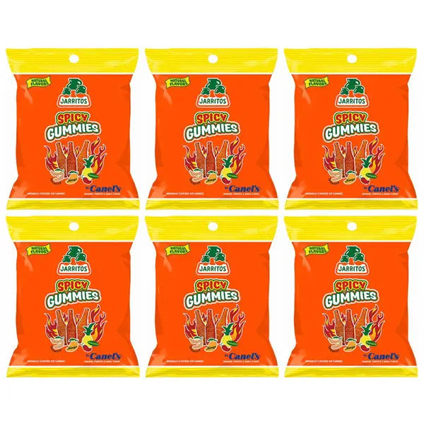 6 Pack - Jarritos Spicy Gummies Mango, Tamarind & Pineapple Natural Flavors 7oz Jarritos